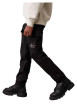 Thumbnail Cargo en coton noir uni avec une taille élastiquée et des poches - Image 4
