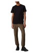 Thumbnail Cargo en coton kaki uni avec une coupe droite et plusieurs poches - Image 3