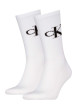 Thumbnail Lot de 2 paires de chaussettes hautes en coton mélangé blanches monogrammes