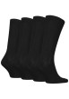 Thumbnail Lot de 4 paires de chaussettes hautes noires unies à coupe haute - Image 2