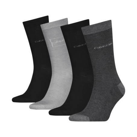 Lot de 4 paires de chaussettes hautes grises...