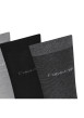 Thumbnail Lot de 4 paires de chaussettes hautes grises unies avec une coupe haute - Image 3
