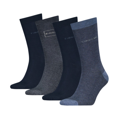 Lot de 4 paires de chaussettes hautes marine...