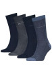 Thumbnail Lot de 4 paires de chaussettes hautes marine unies à coupe haute