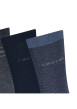 Thumbnail Lot de 4 paires de chaussettes hautes marine unies à coupe haute - Image 3