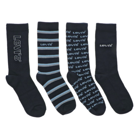 Lot de 4 paires de chaussettes hautes marine...