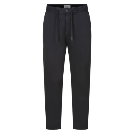 Pantalon en coton mélangé nuit uni avec un lien...