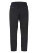 Thumbnail Pantalon en coton mélangé nuit uni avec un lien de serrage et une coupe droite - Image 2