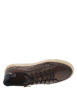 Thumbnail Bottines marron à talon plat et semelle beige avec lacets et zip latéral - Image 4