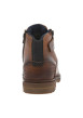 Thumbnail Bottines en cuir cognac pourvues de lacets ronds avec semelle à talon plat - Image 12