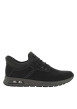 Thumbnail Sneakers noir à semelle bulle d'air à talon plat et à lacets plats élastiqués