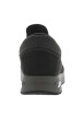Thumbnail Sneakers noir à semelle bulle d'air à talon plat et à lacets plats élastiqués - Image 6