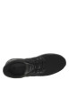 Thumbnail Sneakers noir à semelle bulle d'air à talon plat et à lacets plats élastiqués - Image 4