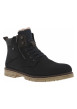 Thumbnail Bottines marine à talon plat et à lacets plats et zip avec doublure chaude - Image 3