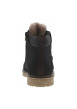 Thumbnail Bottines marine à talon plat et à lacets plats et zip avec doublure chaude - Image 6