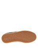 Thumbnail Baskets tennis en croûte de cuir bleues plates et à lacets plats kaki - Image 6