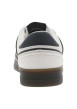 Thumbnail Baskets tennis blanches et kaki à talon plat avec logo et à lacets plats - Image 6
