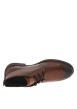 Thumbnail Bottines en cuir brunes à talon décroché bas avec des lacets ronds - Image 10