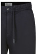 Thumbnail Pantalon en coton mélangé nuit uni avec un lien de serrage et une coupe droite - Image 3