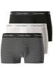 Thumbnail Lot de 3 Boxers courts en coton multicolores unies coupe fermée