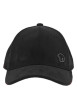 Thumbnail Casquette noire en velours côtelé avec logo en métal et boucle métallique