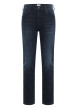 Thumbnail Jean Vegas en coton indigo slim avec patch de la marque à l'arrière