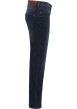 Thumbnail Jean Vegas en coton indigo slim avec patch de la marque à l'arrière - Image 3