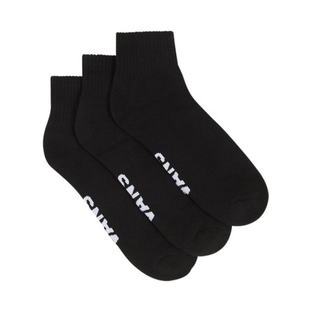 Lot de 3 paires de chaussettes noires unies...