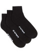 Thumbnail Lot de 3 paires de chaussettes noires unies avec marque sur le dessous