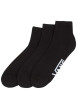 Thumbnail Lot de 3 paires de chaussettes noires unies avec marque sur le dessous - Image 2