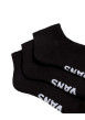 Thumbnail Lot de 3 paires de chaussettes noires unies avec marque sur le dessous - Image 3
