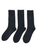 Thumbnail Coffret en métal avec 6 paires de chaussettes hautes bleues marine unies - Image 2