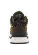Thumbnail Sneakers en cuir brunes à talon plat avec des lacets ronds avec logo embossé - Image 12