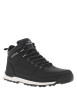 Thumbnail Bottines noires à talon plat avec semelle noire et blanche, logos et lacets gris - Image 3