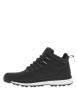 Thumbnail Bottines noires à talon plat avec semelle noire et blanche, logos et lacets gris - Image 2