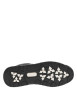 Thumbnail Bottines noires à talon plat avec semelle noire et blanche, logos et lacets gris - Image 5