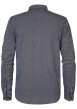 Thumbnail Chemise en coton biologique anthracite à imprimé traits droite et à col français - Image 2