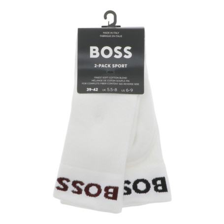 Lot de 2 paires de chaussettes hautes blanches...