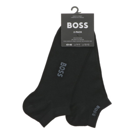 Lot de 2 paires de chaussettes basses noires...
