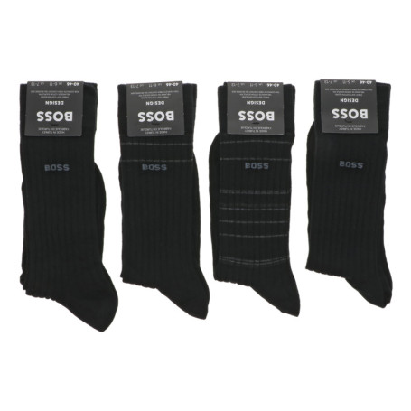 Lot de 4 paires de chaussettes hautes en coton...