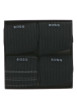 Thumbnail Lot de 4 paires de chaussettes hautes en coton mélangé noires unies - Image 2