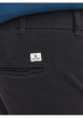 Thumbnail Chino Marco Dave en coton noir uni avec une coupe slim avec multiples poches - Image 3