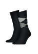 Thumbnail Lot de 2 paires de chaussettes hautes en coton noir - Image 3