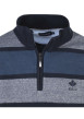 Thumbnail Sweat bicolore avec un col montant et zippé et des rayures larges - Image 3