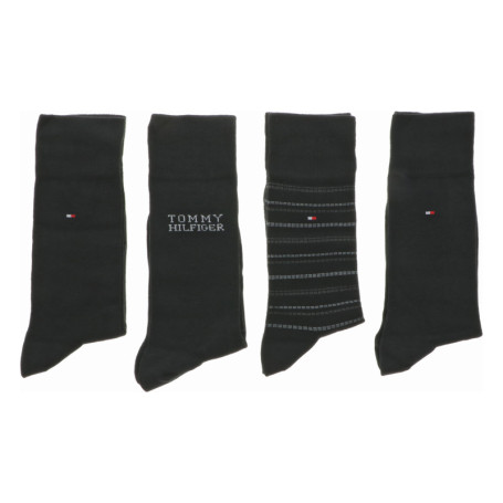 Lot de 4 paires de chaussettes hautes noires...