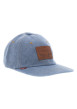 Thumbnail Casquette en coton jean unie avec patch en cuir et étiquette de la marque - Image 3