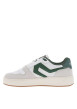 Thumbnail Sneakers multisport blanches et vertes à semelle blanche, lacets plats et logo - Image 2