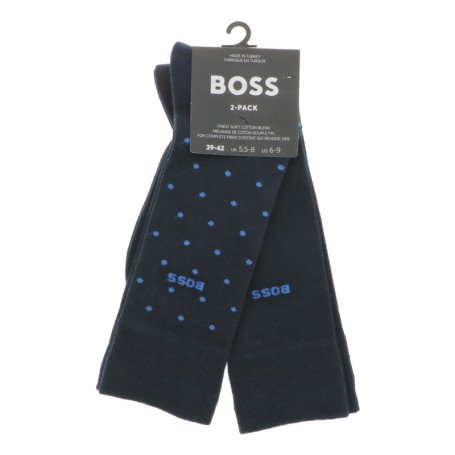Lot de 2 paires de chaussettes hautes en coton...
