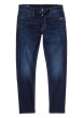 Thumbnail Jean en coton nuit avec une coupe slim et des passants pour ceinture - Image 6