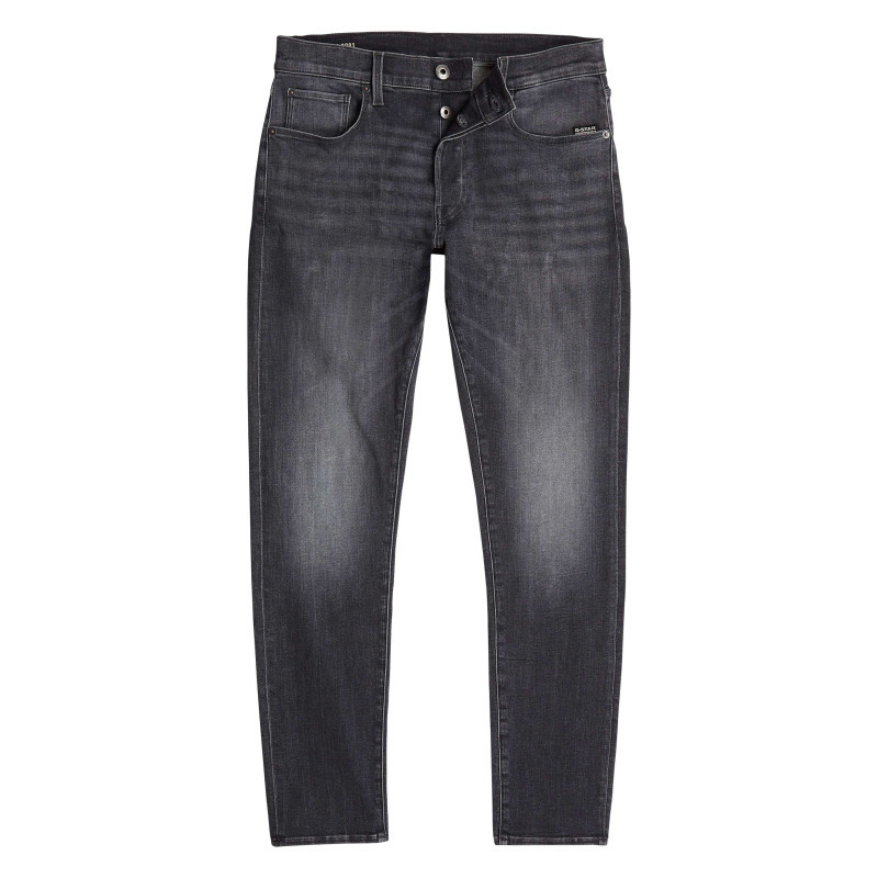 G-star Raw - Jean En Coton Anthracite Délavé Avec Une Coupe Slim Et Un Style 5 Poches - Anthracite
